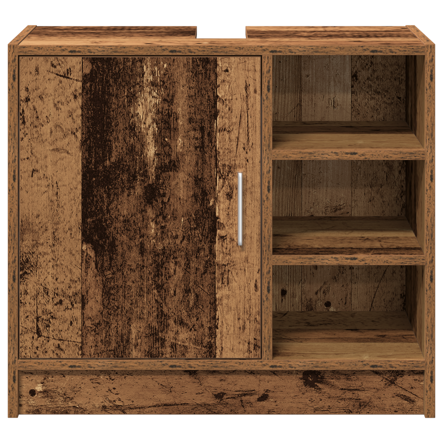 Waschtisch-Schrank Altholz 63x29x55 cm Massivholz