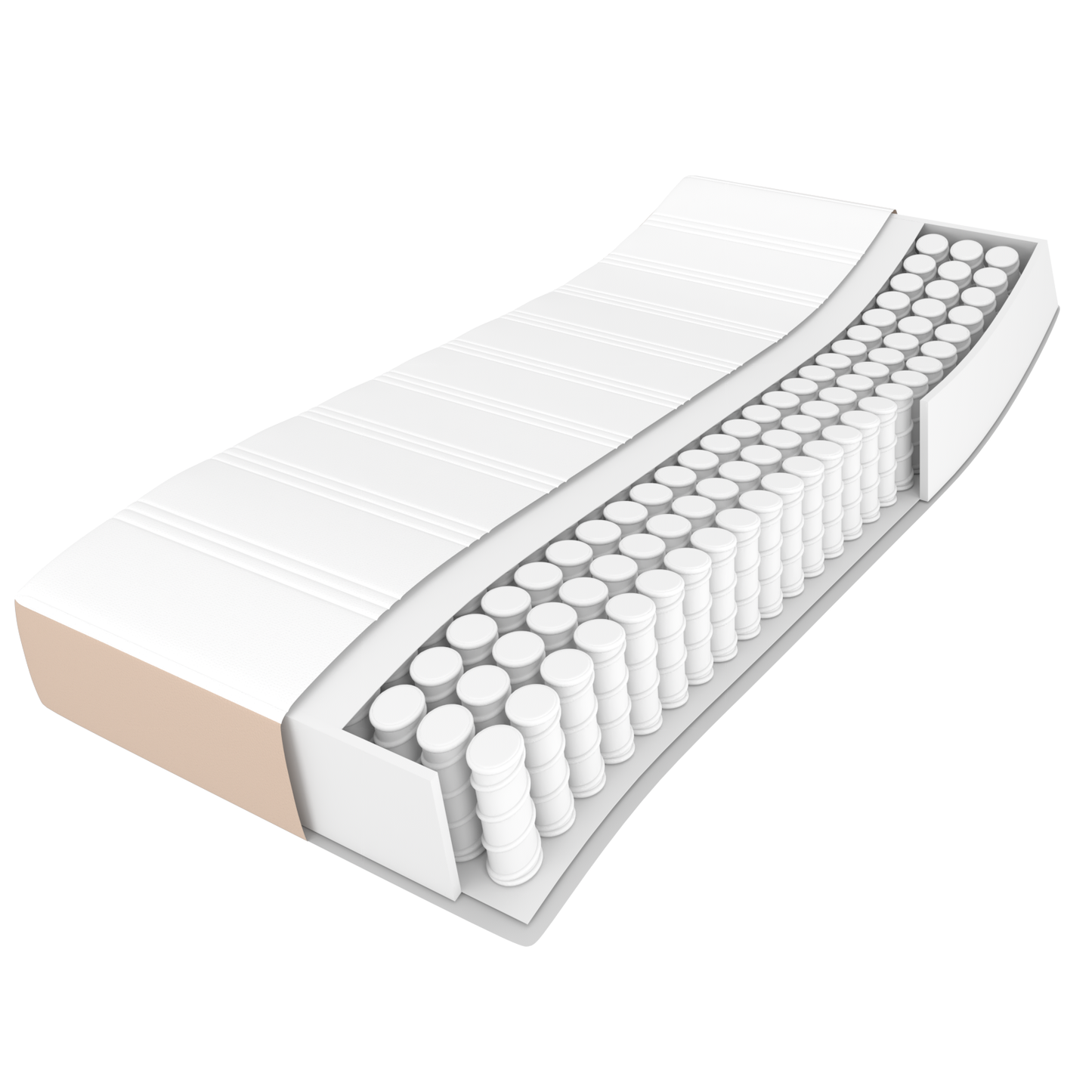 Boxspringbett Matratze Cappuccino-Braun 160x200 cm Kunstleder