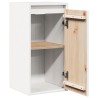 Wandschrank Weiß 30x30x60 cm Massivholz Kiefer