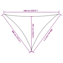 Sonnensegel 160 g/m² Dunkelgrün 4x4x5,8 m HDPE