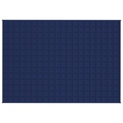 Gewichtsdecke Blau 140x200 cm 6 kg Stoff