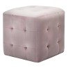 Pouf 2 Stk. Rosa 30x30x30 cm Samtstoff