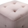 Pouf 2 Stk. Rosa 30x30x30 cm Samtstoff