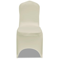 Stretch-Stuhlhussen Creme 18 Stk.