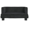 Kindersofa Schwarz 60x40x30 cm Samt