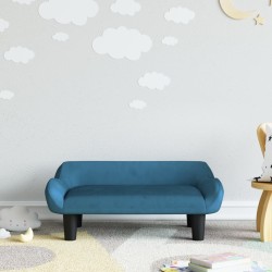 Kindersofa Blau 70x40x24 cm...