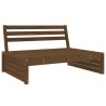 4-tlg. Garten-Lounge-Set Honigbraun Massivholz Kiefer