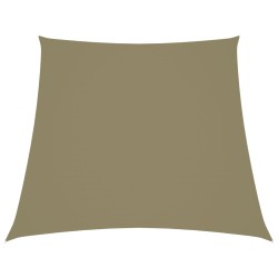 Sonnensegel Oxford-Gewebe Trapezförmig 2/4x3 m Beige