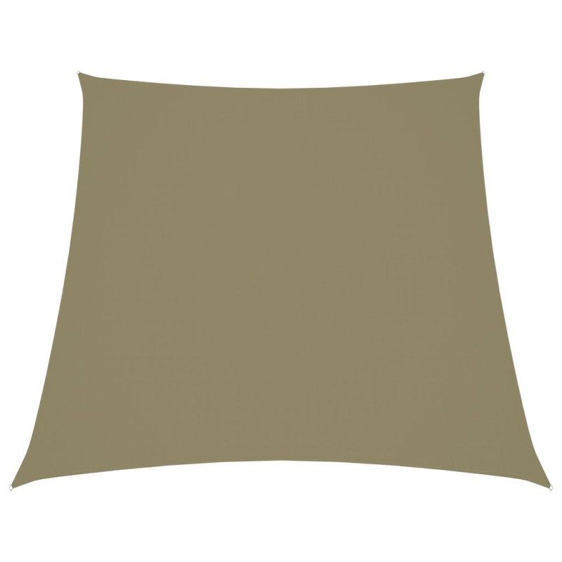 Sonnensegel Oxford-Gewebe Trapezförmig 2/4x3 m Beige