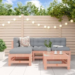 5-tlg. Garten-Lounge-Set Massivholz Douglasie