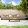 4-tlg. Garten-Lounge-Set Honigbraun Massivholz Kiefer