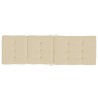 Liegestuhl-Auflagen 2 Stk. Beige Oxford-Gewebe