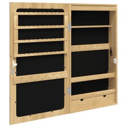 Spiegel-Schmuckschrank mit LED-Beleuchtung Wandmontage