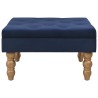 Hocker Marineblau 60x60x36 cm Samt