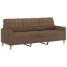 3-Sitzer-Sofa Braun 180 cm Stoff