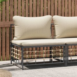 Garten-Mittelsofa mit Beige...