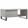 Couchtisch Grau Sonoma 90x50x36,5 cm Holzwerkstoff