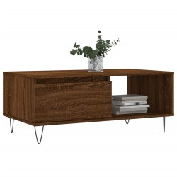 Couchtisch Braun Eichen-Optik 90x50x36,5 cm Holzwerkstoff