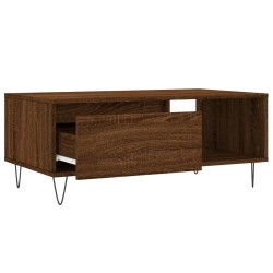 Couchtisch Braun Eichen-Optik 90x50x36,5 cm Holzwerkstoff