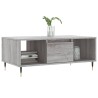 Couchtisch Grau Sonoma 90x50x36,5 cm Holzwerkstoff