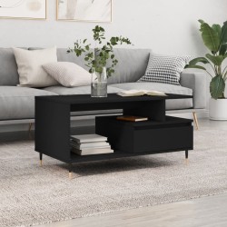 Couchtisch Schwarz 90x49x45 cm Holzwerkstoff