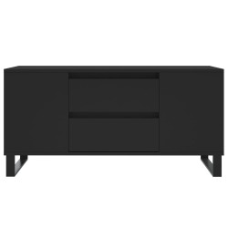 Couchtisch Schwarz 102x44,5x50 cm Holzwerkstoff