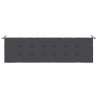 Gartenbank-Auflage Anthrazit 180x50x3 cm Oxford-Gewebe