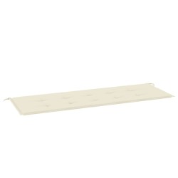 Gartenbank-Auflage Creme 150x50x3 cm Oxford-Gewebe