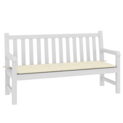 Gartenbank-Auflage Creme 150x50x3 cm Oxford-Gewebe