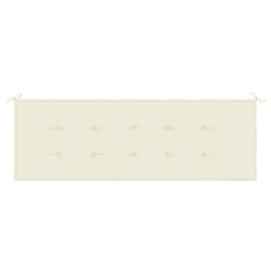 Gartenbank-Auflage Creme 150x50x3 cm Oxford-Gewebe