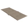 Gartenstuhlauflagen für Hochlehner 4Stk. Taupe 120x50x3cm Stoff