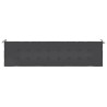 Gartenbank-Auflage Schwarz 200x50x3 cm Oxford-Gewebe