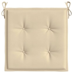 Gartenstuhl-Kissen 2 Stk. Beige 50x50x3 cm Oxford-Gewebe