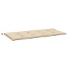 Gartenbank-Auflage Beige 120x50x3 cm Oxford-Gewebe