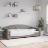 Tagesbett Taupe 90x200 cm Stoff