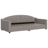 Tagesbett Taupe 90x200 cm Stoff