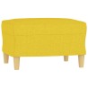 Sessel mit Hocker Hellgelb 60 cm Stoff