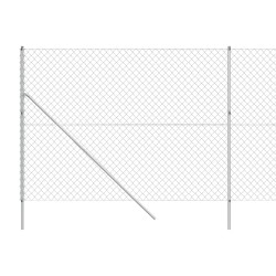 Maschendrahtzaun Silbern 1,6x25 m