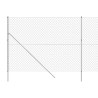 Maschendrahtzaun Silbern 1,6x25 m