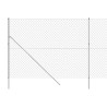 Maschendrahtzaun Silbern 1,6x10 m