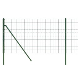 Maschendrahtzaun Grün 1x10 m Verzinkter Stahl