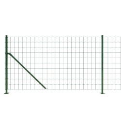 Maschendrahtzaun mit Bodenflansch Grün 1,1x10 m