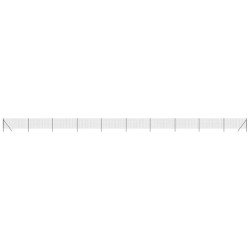 Maschendrahtzaun Anthrazit 1,1x25 m Verzinkter Stahl