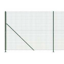 Maschendrahtzaun mit Bodenflansch Grün 1,8x25 m