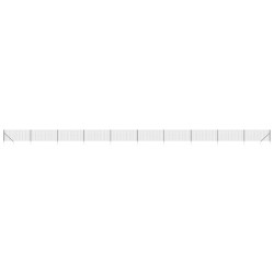 Maschendrahtzaun mit Bodenhülsen Anthrazit 0,8x25 m