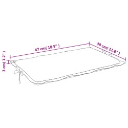 Sonnenliegen-Auflage Grau 186x58x3 cm Oxford-Gewebe