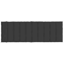 Sonnenliegen-Auflage Schwarz 186x58x3 cm Oxford-Gewebe