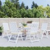 Gartenstuhl-Kissen 6 Stk. Creme 50x50x3 cm Oxford-Gewebe