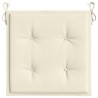 Gartenstuhl-Kissen 6 Stk. Creme 50x50x3 cm Oxford-Gewebe