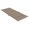 Gartenstuhlauflagen für Hochlehner 6Stk. Taupe 120x50x3cm Stoff